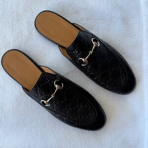 NEW GUCCI Princetown Mules SIZE 39.5 Fit For 9.5 US Slippers Loafers